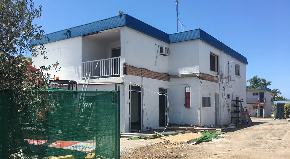 Commercial demolition at Mooloolaba on the Sunshine Coast