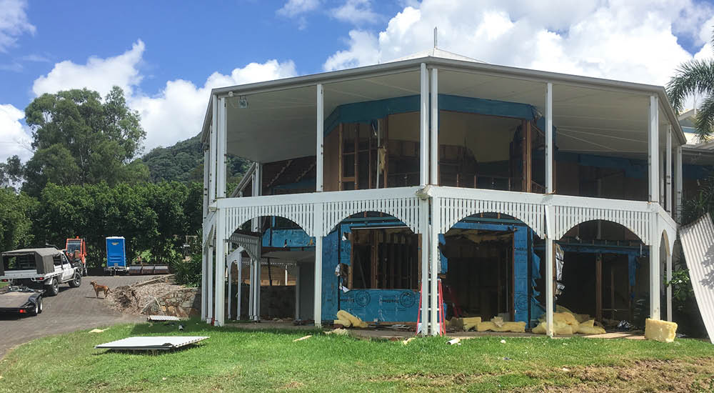 House demolition at Cooroy Mountain on the Sunshine Coast