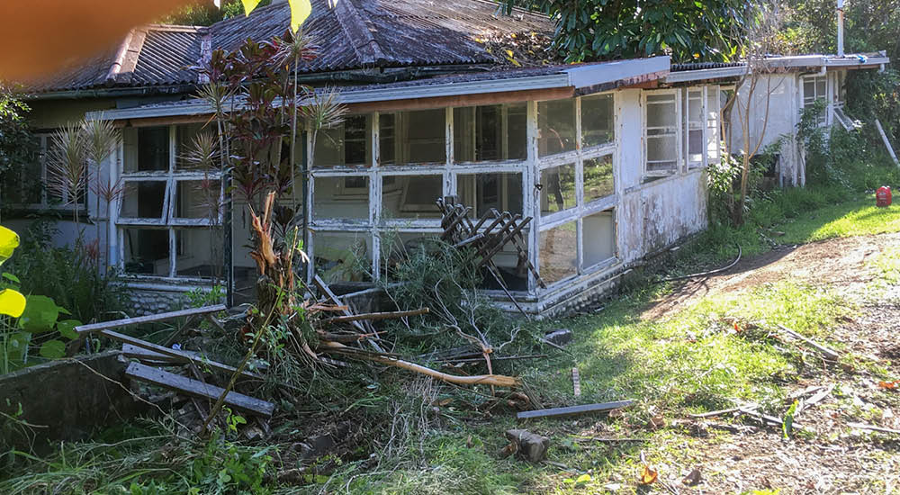 House demolition at Coolum Beach on the Sunshine Coast
